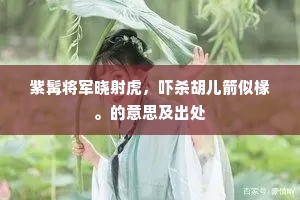 黑白混淆成语的释义
