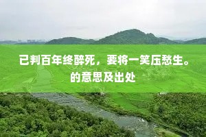 壶天日月成语的释义