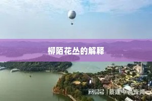 柳陌花丛的解释