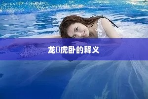 龙跧虎卧的释义