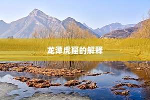 龙潭虎窟的解释