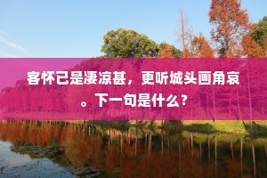 坐对高楼千万山，雁飞秋色满阑干。的解释