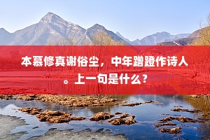 酒罢歌馀兴未阑，小桥秋水共盘桓。出自哪首诗？