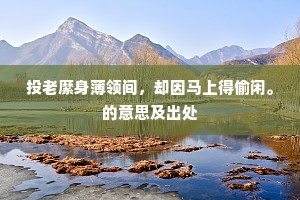 麻尾尚犹龙字湿，便从天上凤衔来。的意思及出处