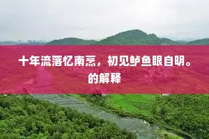 耳闻目见略已尽，疑有断裂留樵渔。的意思及出处