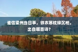 万里再惊金马客，一家重上木兰舟。出自哪首诗？