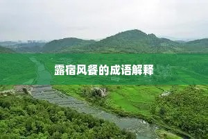 露宿风餐的成语解释