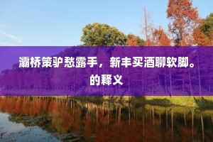 掣臂苍鹰随猎犬，耸耳駏驴扶只轮。全诗是什么？