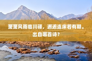 要格君心是知术，不然应合买山归。下一句是什么？