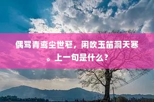 长鸿冥冥尔飞好，虽有缯缴安所施。上一句是什么？