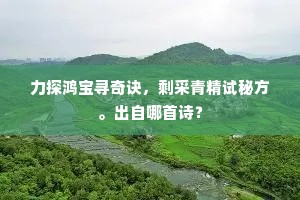 好将弓剑随军去，况是英雄得志秋。出自哪首诗？