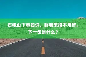 一无可意身将老，百不如人心自知。全诗是什么？