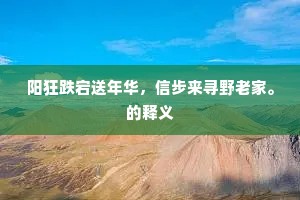 炯炯有神成语的解释