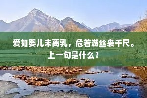 九死未悔成语的释义